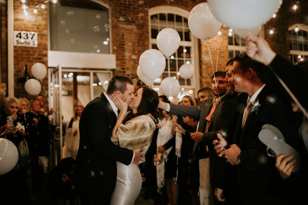 Kara & Bryant's Wedding at The Cloth Mill Wedding by Chelsea Collins Photography All Around Raleigh DJ