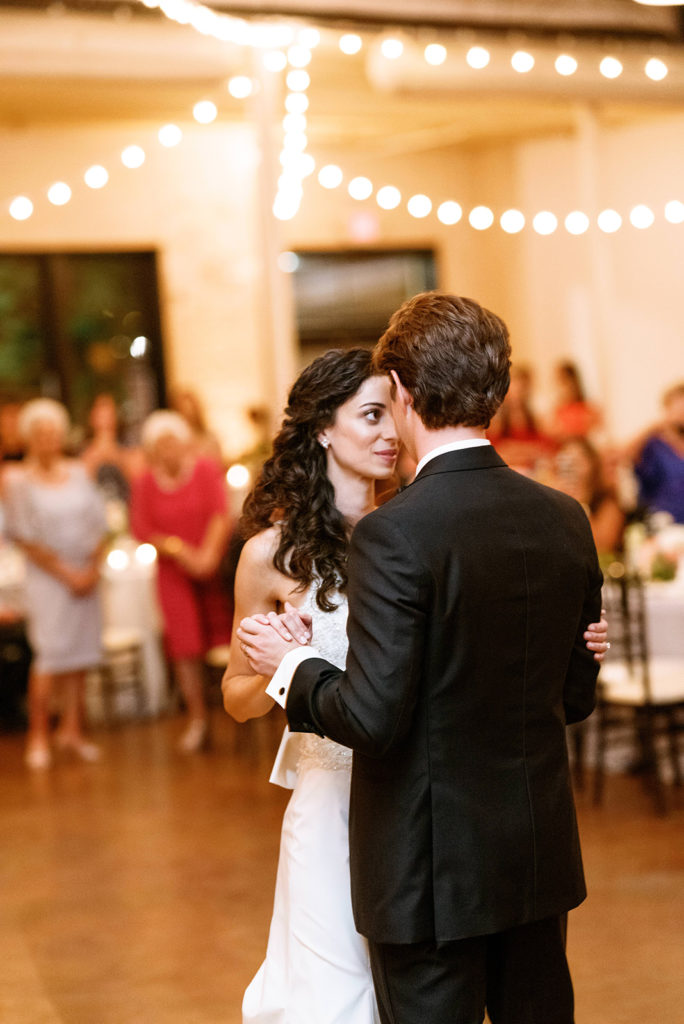 Liz + Trey Wedding at Market Hall Raleigh Uplighting All Around Raleigh DJ